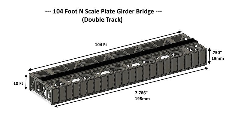 N scale girder bridge online